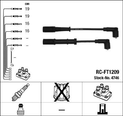 NGK 4746 - Комплект проводів запалювання avtolavka.club