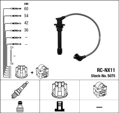 NGK 5075 - Комплект проводів запалювання avtolavka.club