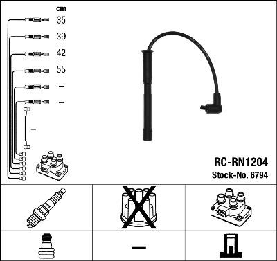 NGK 6794 - Комплект проводів запалювання avtolavka.club