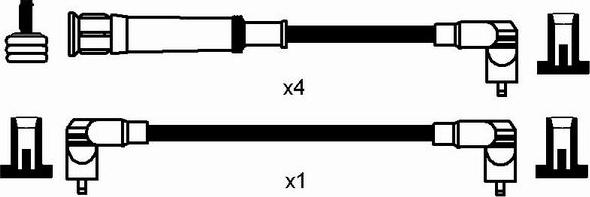 NGK 0575 - Комплект проводів запалювання avtolavka.club