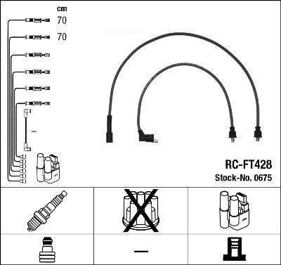 NGK 0675 - Комплект проводів запалювання avtolavka.club