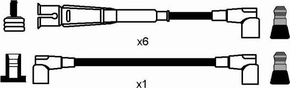 NGK 0744 - Комплект проводів запалювання avtolavka.club