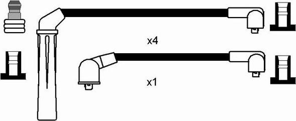 NGK 8190 - Комплект проводів запалювання avtolavka.club