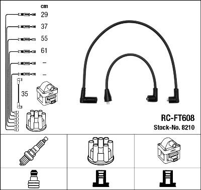 NGK 8210 - Комплект проводів запалювання avtolavka.club