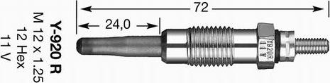 NGK 3645 - Свічка розжарювання avtolavka.club