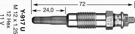 NGK 3219 - Свічка розжарювання avtolavka.club