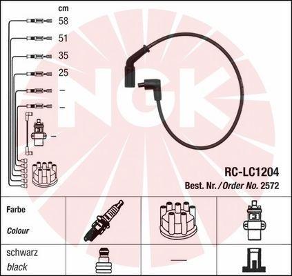 NGK 2572 - Комплект проводів запалювання avtolavka.club