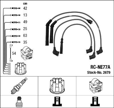 NGK 2679 - Комплект проводів запалювання avtolavka.club