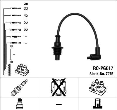 NGK 7275 - Комплект проводів запалювання avtolavka.club