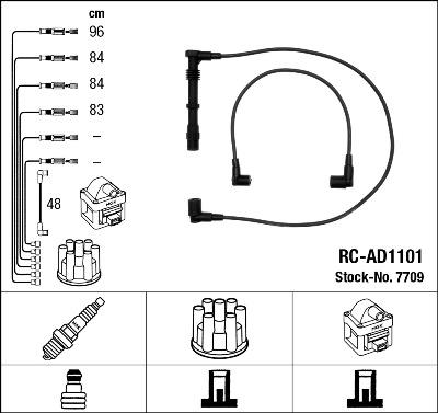 NGK 7709 - Комплект проводів запалювання avtolavka.club