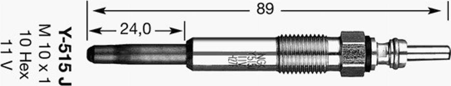 NGK D-Power 18 - Свічка розжарювання avtolavka.club