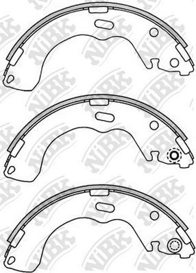 NiBK FN3399 - Комплект гальм, барабанний механізм avtolavka.club