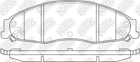 NiBK PN51005 - Гальмівні колодки, дискові гальма avtolavka.club