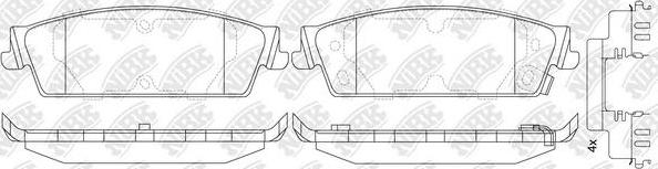 NiBK PN51013 - Гальмівні колодки, дискові гальма avtolavka.club
