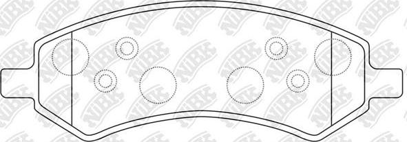 NiBK PN53004 - Гальмівні колодки, дискові гальма avtolavka.club