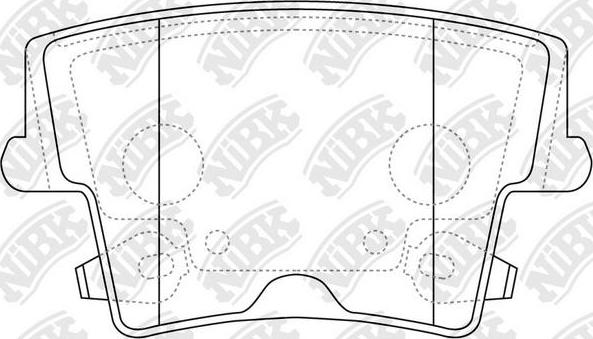 NiBK PN0422 - Гальмівні колодки, дискові гальма avtolavka.club