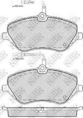 FIT FP1245E - Гальмівні колодки, дискові гальма avtolavka.club