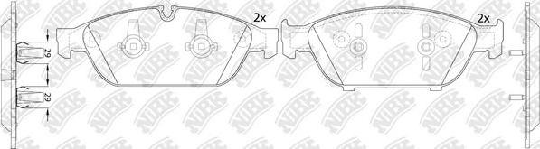 NiBK PN0556 - Гальмівні колодки, дискові гальма avtolavka.club