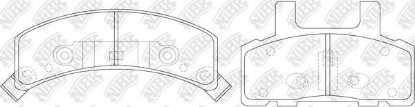 NiBK PN0308 - Гальмівні колодки, дискові гальма avtolavka.club