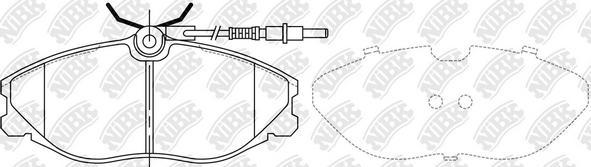 NiBK PN0303W - Гальмівні колодки, дискові гальма avtolavka.club