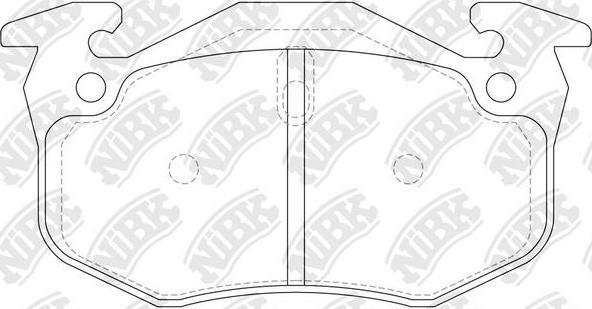 NiBK PN0270 - Гальмівні колодки, дискові гальма avtolavka.club