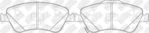 NiBK PN1834 - Гальмівні колодки, дискові гальма avtolavka.club