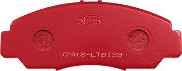 NiBK PN8465S - Комплект високоефективних гальмівних колодок avtolavka.club