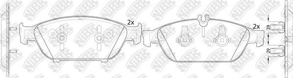 NiBK PN31016 - Гальмівні колодки, дискові гальма avtolavka.club