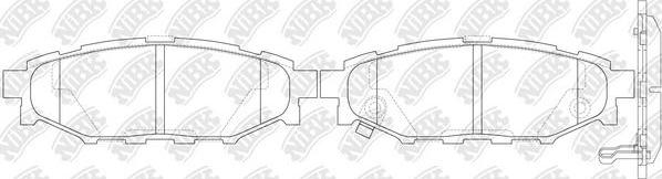 NiBK PN7501S - Комплект високоефективних гальмівних колодок avtolavka.club