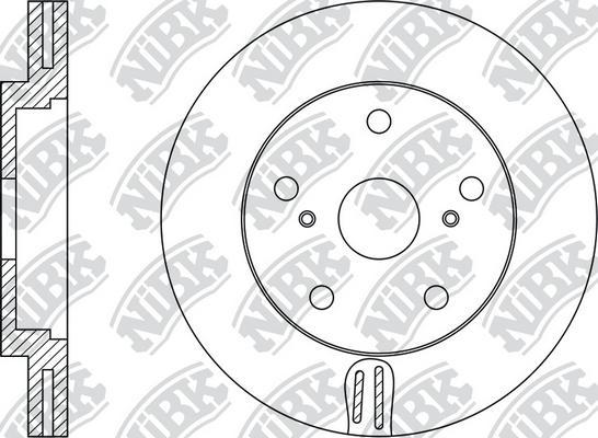 NiBK RN1498R - Гальмівний диск avtolavka.club
