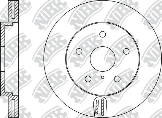 NiBK RN1423 - Гальмівний диск avtolavka.club