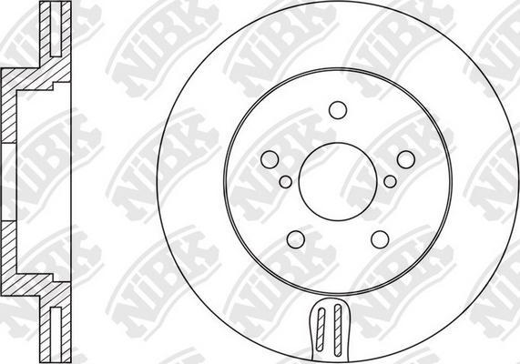 NiBK RN1541 - Гальмівний диск avtolavka.club
