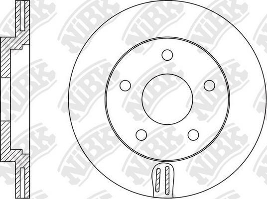 NiBK RN1564 - Гальмівний диск avtolavka.club