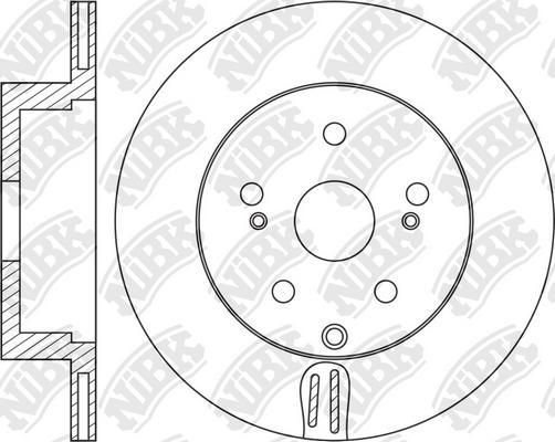 NiBK RN1528 - Гальмівний диск avtolavka.club
