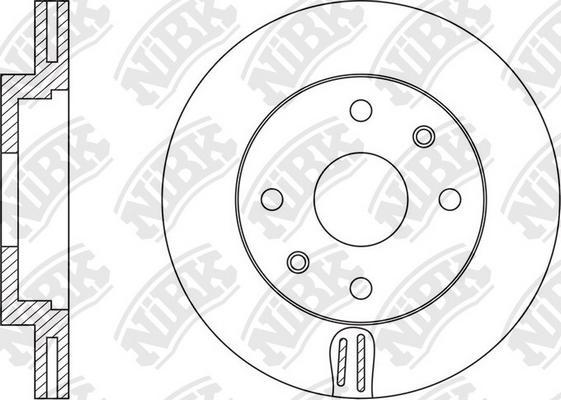 NiBK RN1571 - Гальмівний диск avtolavka.club
