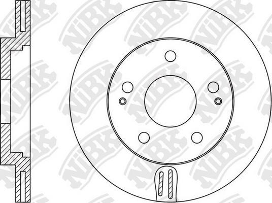 NiBK RN1573 - Гальмівний диск avtolavka.club