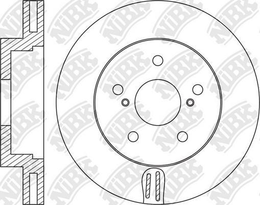 NiBK RN1627 - Гальмівний диск avtolavka.club