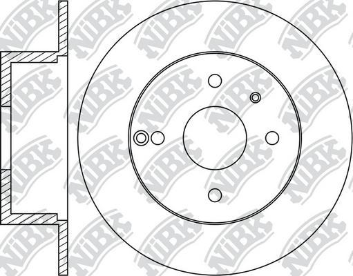 NiBK RN1045 - Гальмівний диск avtolavka.club