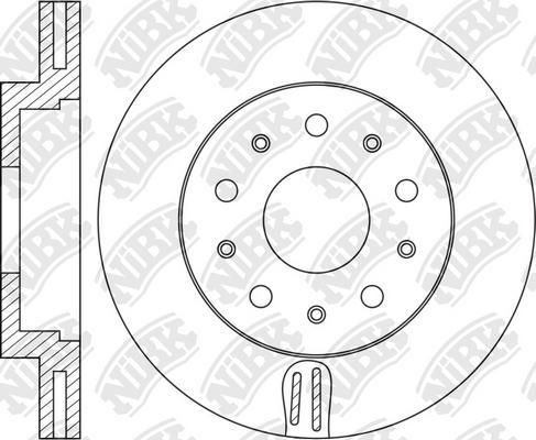 NiBK RN1055 - Гальмівний диск avtolavka.club