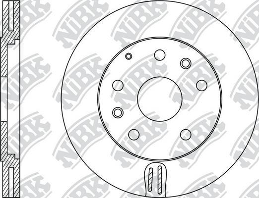 NiBK RN1073 - Гальмівний диск avtolavka.club