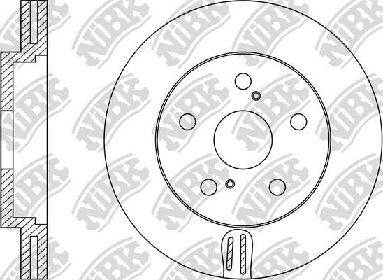 NiBK RN1162 - Гальмівний диск avtolavka.club