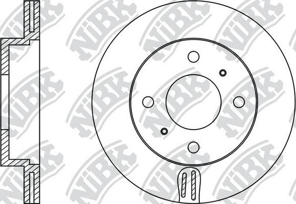 NiBK RN1103 - Гальмівний диск avtolavka.club