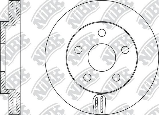 NiBK RN1180 - Гальмівний диск avtolavka.club