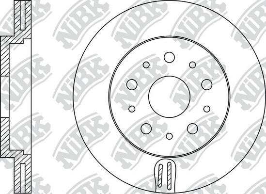 NiBK RN1182 - Гальмівний диск avtolavka.club