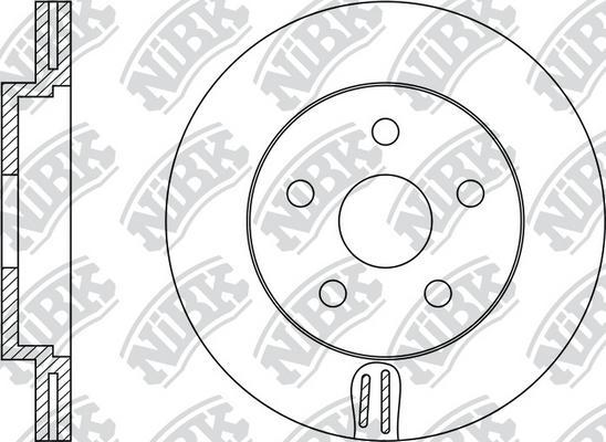 NiBK RN1134 - Гальмівний диск avtolavka.club