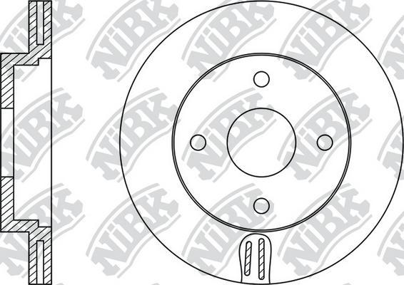 NiBK RN1170 - Гальмівний диск avtolavka.club