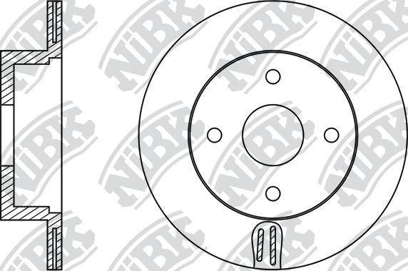 NiBK RN1344 - Гальмівний диск avtolavka.club
