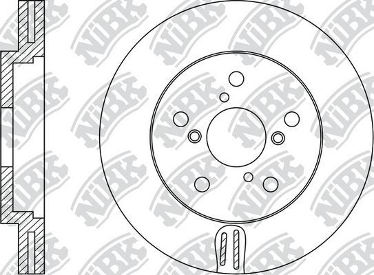 NiBK RN1243 - Гальмівний диск avtolavka.club