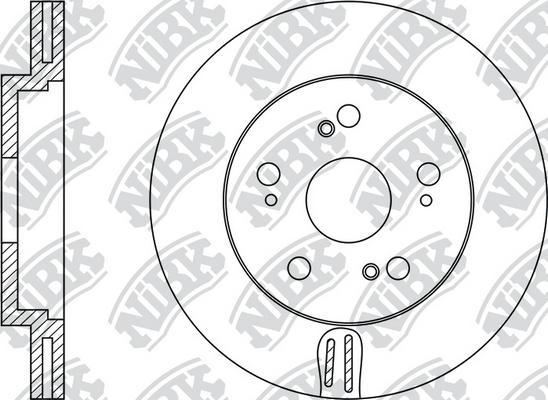 NiBK RN1204 - Гальмівний диск avtolavka.club