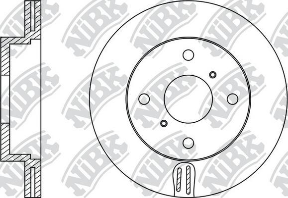 NiBK RN1205 - Гальмівний диск avtolavka.club